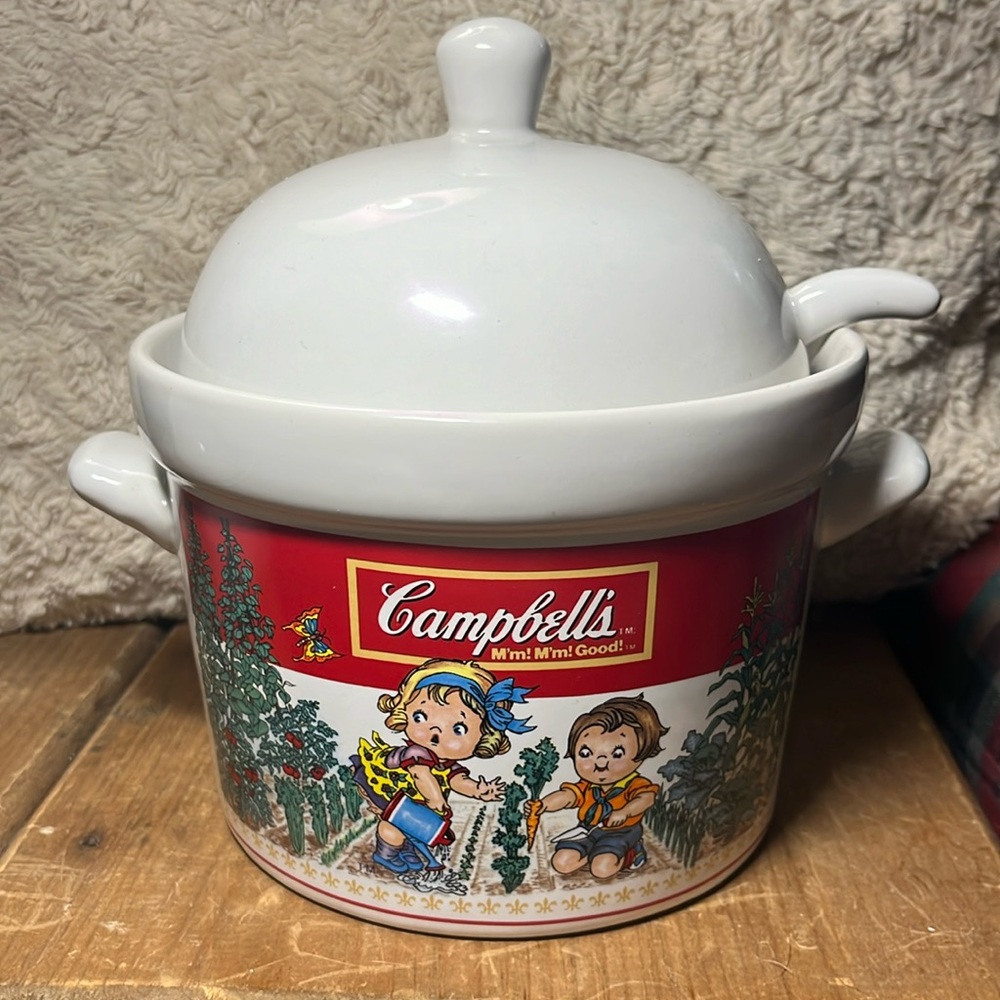 VTG Campbell’s Soup Tureen 1993 Westwood International w/ ladle